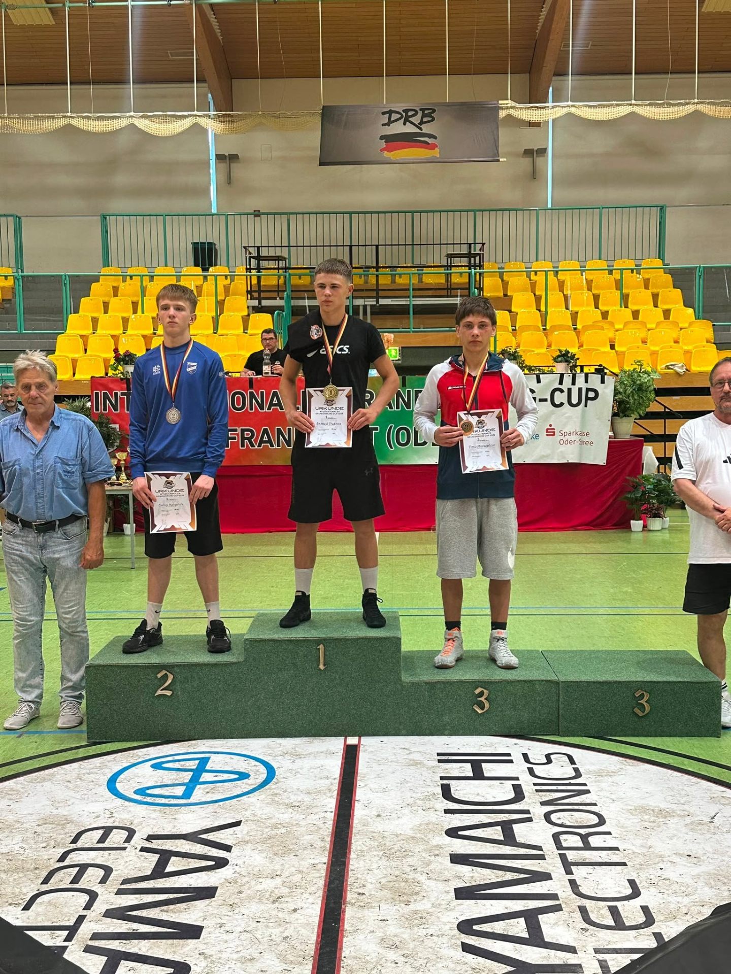 Zápasník PSK Olymp Praha na stupních vítězů